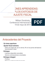 LECCIONES APRENDIDAS: EJEMPLOS EXITOSOS DE Ajuste Fiscal