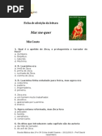 Ficha de aferição da leitura