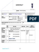 Lesson Plan 7: Ausama I.H. BTEC ND in Vehicle Technology (Year1)