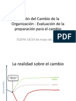 Gestión Del Cambio de La Organización - Evaluación de La Preparación para El Cambio