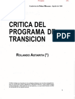 Crítica del Programa de Transición [Rolando Astarita]