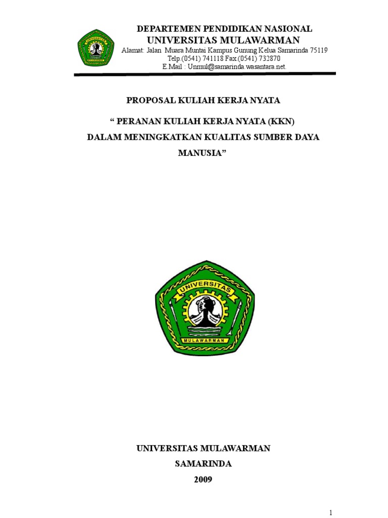Proposal Kkn - UNMUL