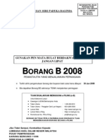 Borang B 2008