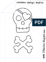 Pirate and Crossbones Template