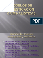 MODELOS DE INVESTIGACIÓN CRIMINALISTICA