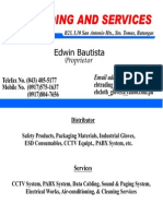 Trading and Services: Edwin Bautista