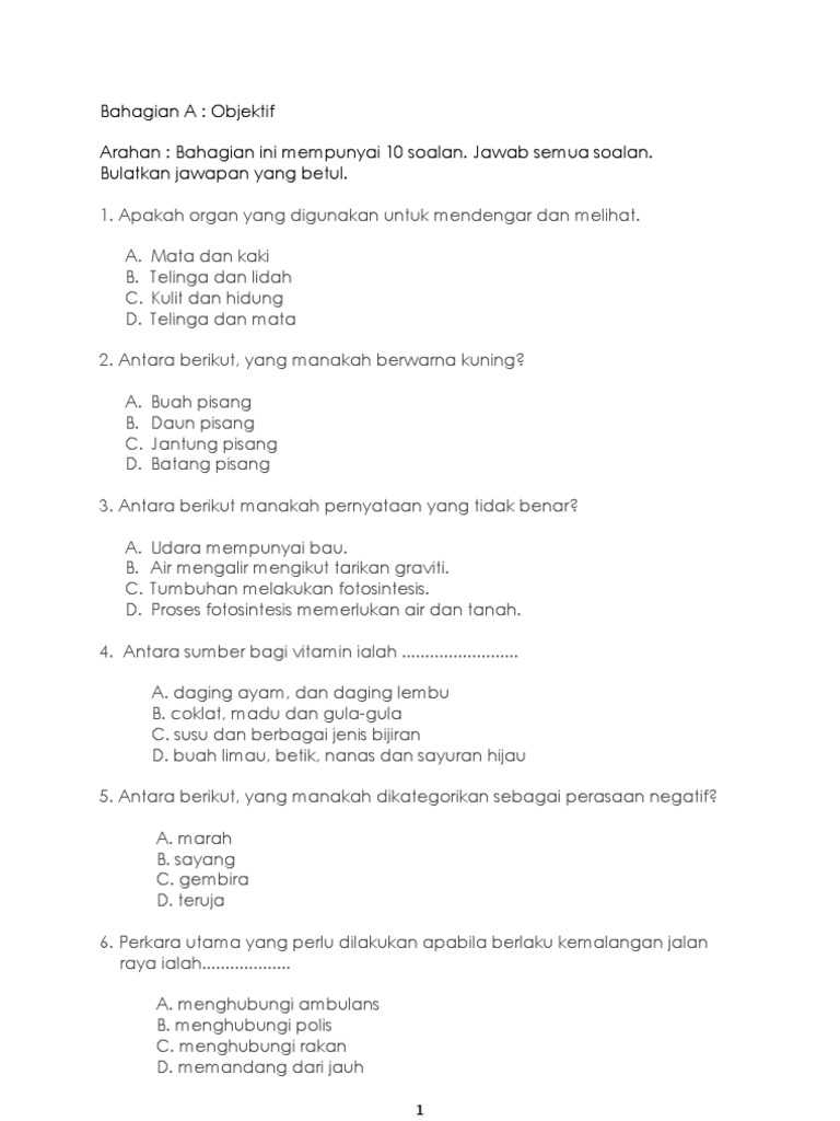 Soalan Pengurusan Diri Pendidikan Khas Pdf