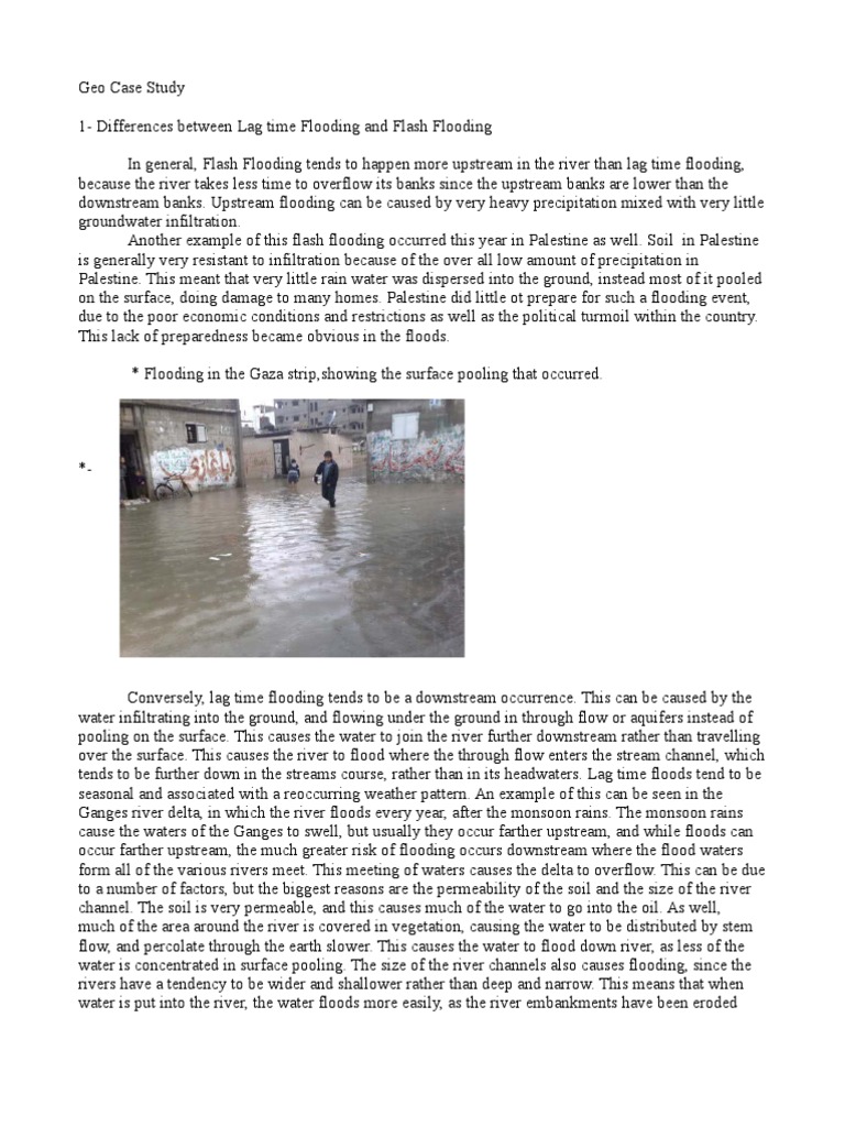 Human Impact on River Flooding | PDF | Flood | River