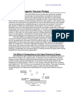 Chapter 11: Cryogenic Vacuum Pumps: The Effect of Temperature On The Vapor Pressure of Gases