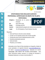 C.036-13 - Convocatoria Oportunidad EPS-PAF FERTICONSA - 09!05!13