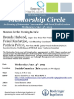 Mentorship Circle Event Poster_EHL June 13th, 2013