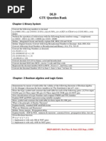 DLD GTU Question Bank: Chapter-1 Binary System