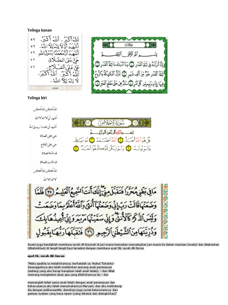 Azan Iqamah Bayi Pdf