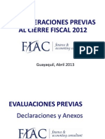 Seminario Cierre Fiscal 2012