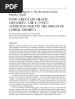 Indo-Aryan and Slavic Linguistic Affinities...