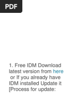 Free IDM Download Latest Version From or If You Already Have IDM Installed Update It (Process For Update