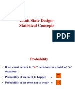 Limit State Design Statistical Concepts