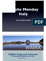 2006-03-06 WiMAX today and Tomorrow - Marcello Salerno - Siemens