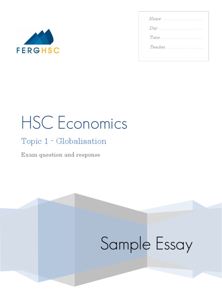 economic globalization essay