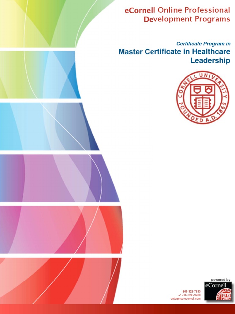 Master Healthcare Leadership Certificate | PDF | Strategic Planning ...