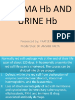 PLASMA AND URINE HB TESTING