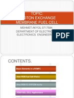 Topic: Proton Exchange Membrane Fuel Cell: MEHMET AKYOL 0717584 Department of Electrical-Electronics Engineering