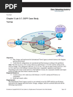 Chapter 3 Lab 3-7, OSPF Case Study: Topology