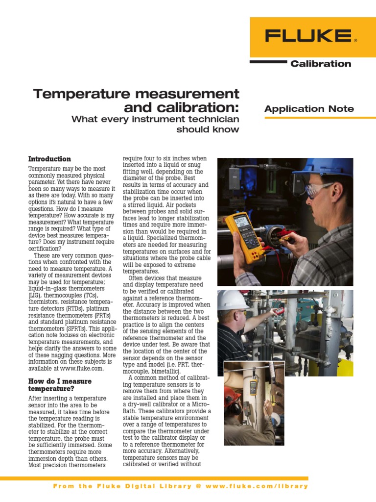 Temperature Measurement and Calibration PDF Thermocouple Calibration