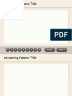 Elearning Course Title: Back Next