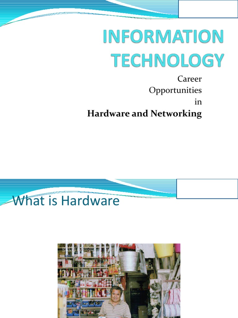 Hardware and Networking Career Opportunities in PDF Comp Tia