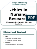 Ethics N NRSG Reserch