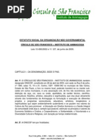 Estatuto da ONG Círculo de São Francisco