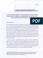 Taarifa Kwa Umma Kutoka Kamati Maalum Ya Katiba Mpya