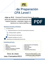 Curso de Preparacion CFA Level I (Flyer)