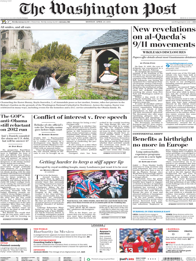 The Washington Post 2011 04 25 | General Atomics Mq 1 ... - 