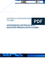 AntecendentesHstoricosEducacionColombia