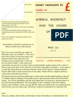 Ezra Pound, America Roosevelt and The Causes of The Present War