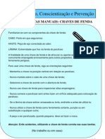 Treinamento, Conscientização e Prevenção: Ferramentas Manuais: Chaves de Fenda