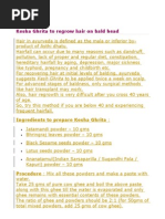 Download Kesha Ghrita to Regrow Hair on Bald Head by KALSHUBH SN141883252 doc pdf