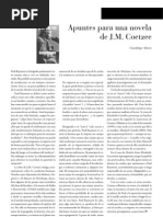 Apuntes para Una Novela J.M Coetzee PDF