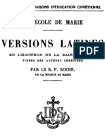 A l'Ecole de Marie - Versions Latines en L_honneur de La Sainte Vierge