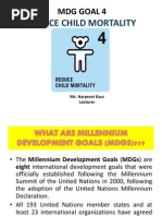 Millenium Development Goal No 4