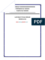 Download Contoh Tugas Besar Hidrologi Lengkap Teknik Sipil  Pengairan by munsy afandi SN141893968 doc pdf