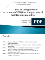 Evaluation of Using the Tool NEPLAN - RADPOW for the Purpose of Maintenance Planning