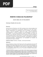 VAZ. Morte e Vida Da Filosofia (FAJE)