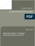 The Nantucket Wind Farm Project