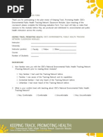 Pilot Test Evaluation Form - INSTRUCTOR