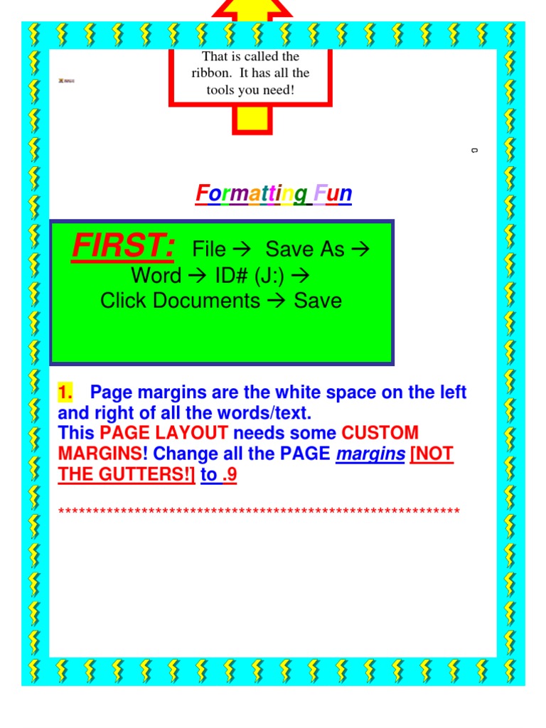 Fun Formatting Activities in Word | PDF | Text | Graphic Design
