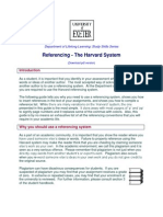Havard System of Referencing