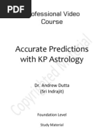 KP Astrology Learning Video Course Material Foundation